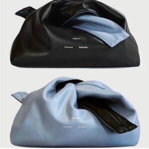 Proenza Schouler Black and Light Blue Clutches